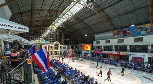 Train station interior