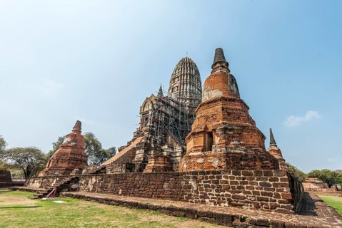 Temple in restoration