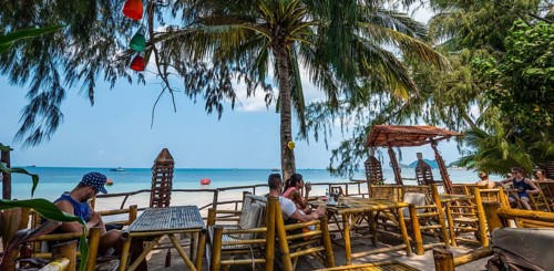 Restaurant on the beach