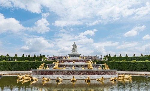 Latona Fountain in Gardens of Versailles