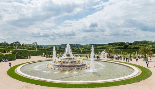 Latona Fountain in Gardens of Versailles