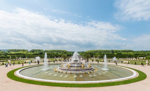 Latona Fountain in Gardens of Versailles