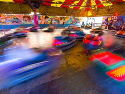 Bumper cars in motion