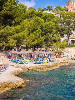 Beach and bay of Cala Fornells