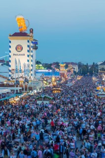 Visitors at Oktoberfest