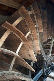 Waterwheel of a former grain mill