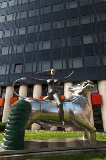The sculpture "Abduction of Europe"