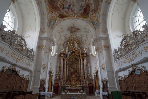 Chancel of the late Baroque monastery church