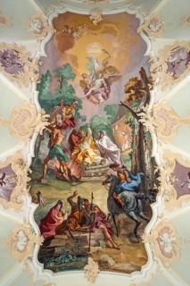 Nave fresco in Wilparting pilgrimage church