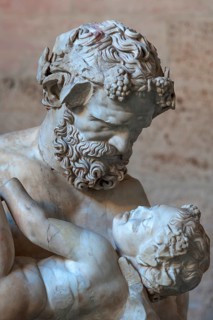 Satyr with the boy Dionysos