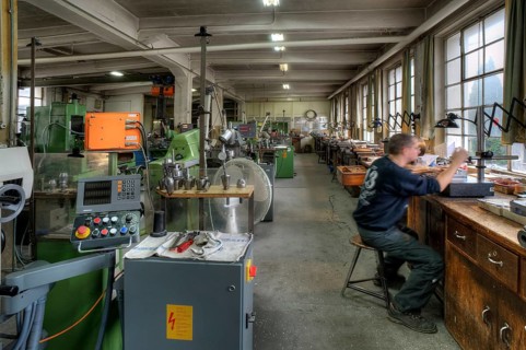 Construction space in a former steatite factory