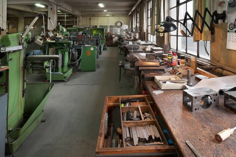 Construction space in a former steatite factory
