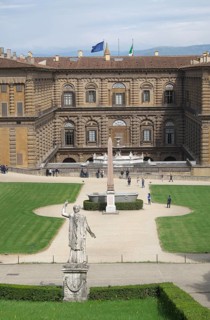 Giardino di Boboli with the Palazzo Pitti