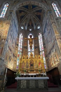 High altar of the Franciscan church of Santa Croce