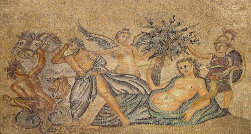 Floor mosaic in the Grand Master's Palace