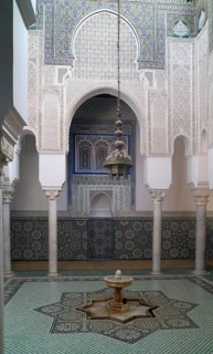 Well in courtyard