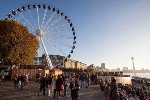 Ferris wheel in the historic centre