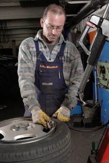 Tire repair shop