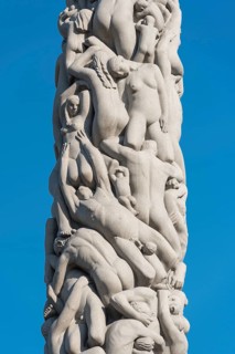 Granite human monolith by Gustav Vigeland