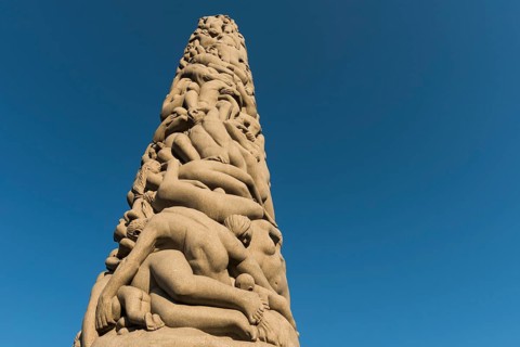 Granite human monolith by Gustav Vigeland