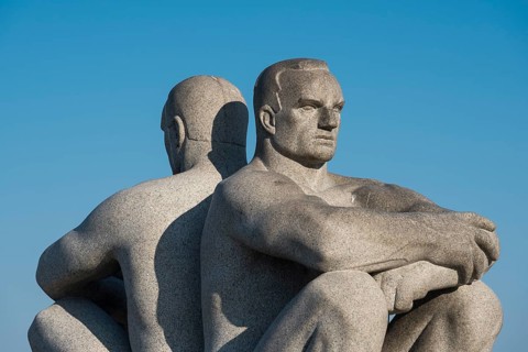 Sitting men
