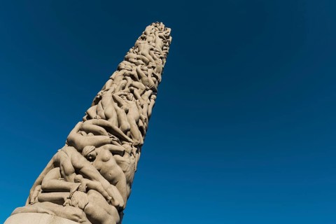 Granite human monolith by Gustav Vigeland