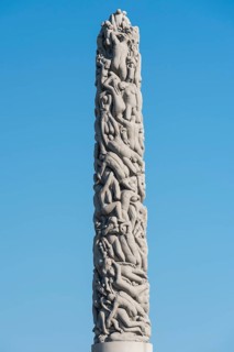 Granite human monolith by Gustav Vigeland