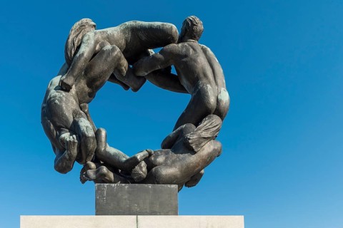 Bronze sculpture Wheel of Life by Gustav Vigeland