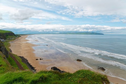 Long sandy beach beach at Castlerock