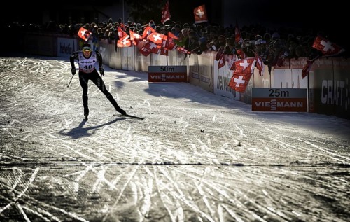 Cross-country skiers Dario Cologna
