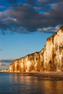 Chalk cliffs on the coast near Saint-Valery-en-Caux
