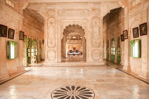 Interior of the Jaswant Thada mausoleum