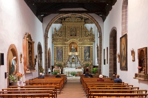 Inside the church Iglesia de Nuestra Senora de los Dolores