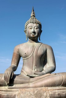Buddha statue at Seema Malakaya Meditation Centre