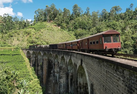 Train on Nine Arches Bridge
