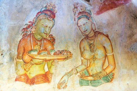 Sigiriya wall frescoes