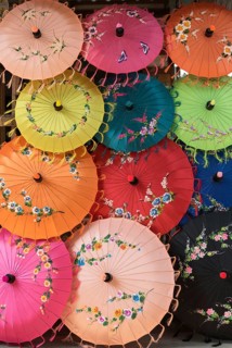 Colourful umbrellas