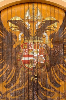 Coat of arms with double-headed eagle