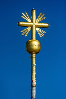 Gilded summit cross