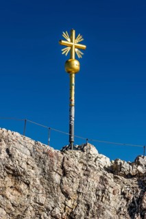 Gilded summit cross