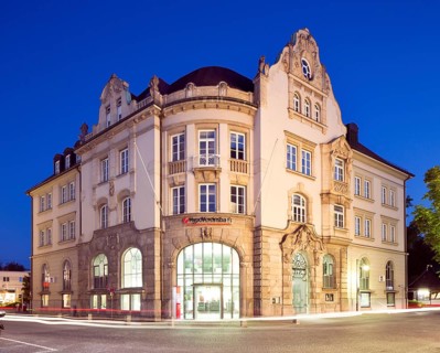Historical commercial building in Munchener Strasse