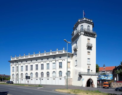 Museum Fridericianum with Zwehrenturm tower of the medieval fortifications