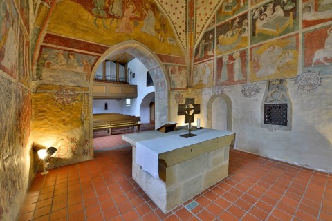 Frescoes in the Church of Mistlau