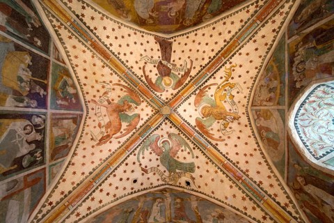 Frescoes in the Church of Mistlau