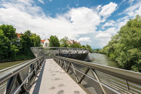 Murinsel island in Graz