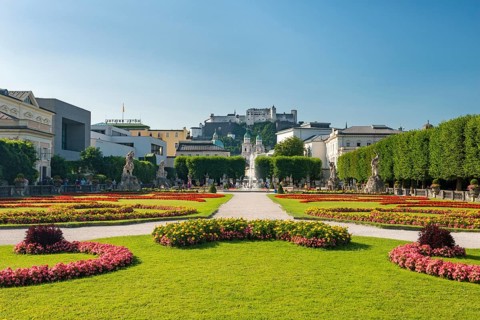 Hohensalzburg Castle and Mirabell Gardens