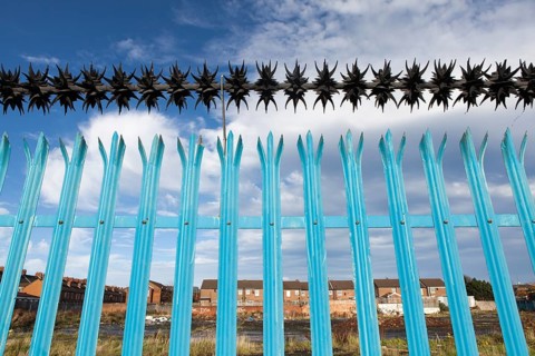 Security fence in West Belfast