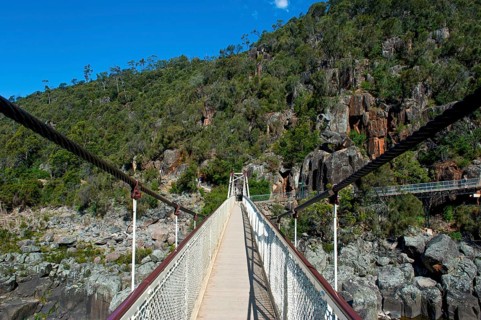 Suspension bridge over the Cataract gorge