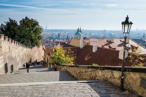 Stairway leading up to the Prague castle