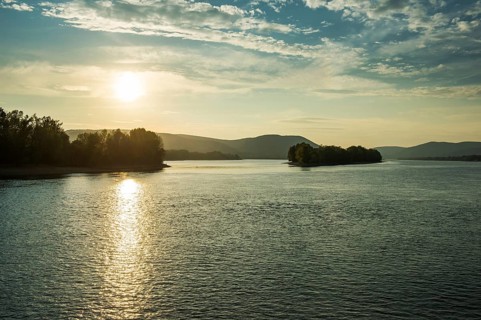Sunset over the Danube
